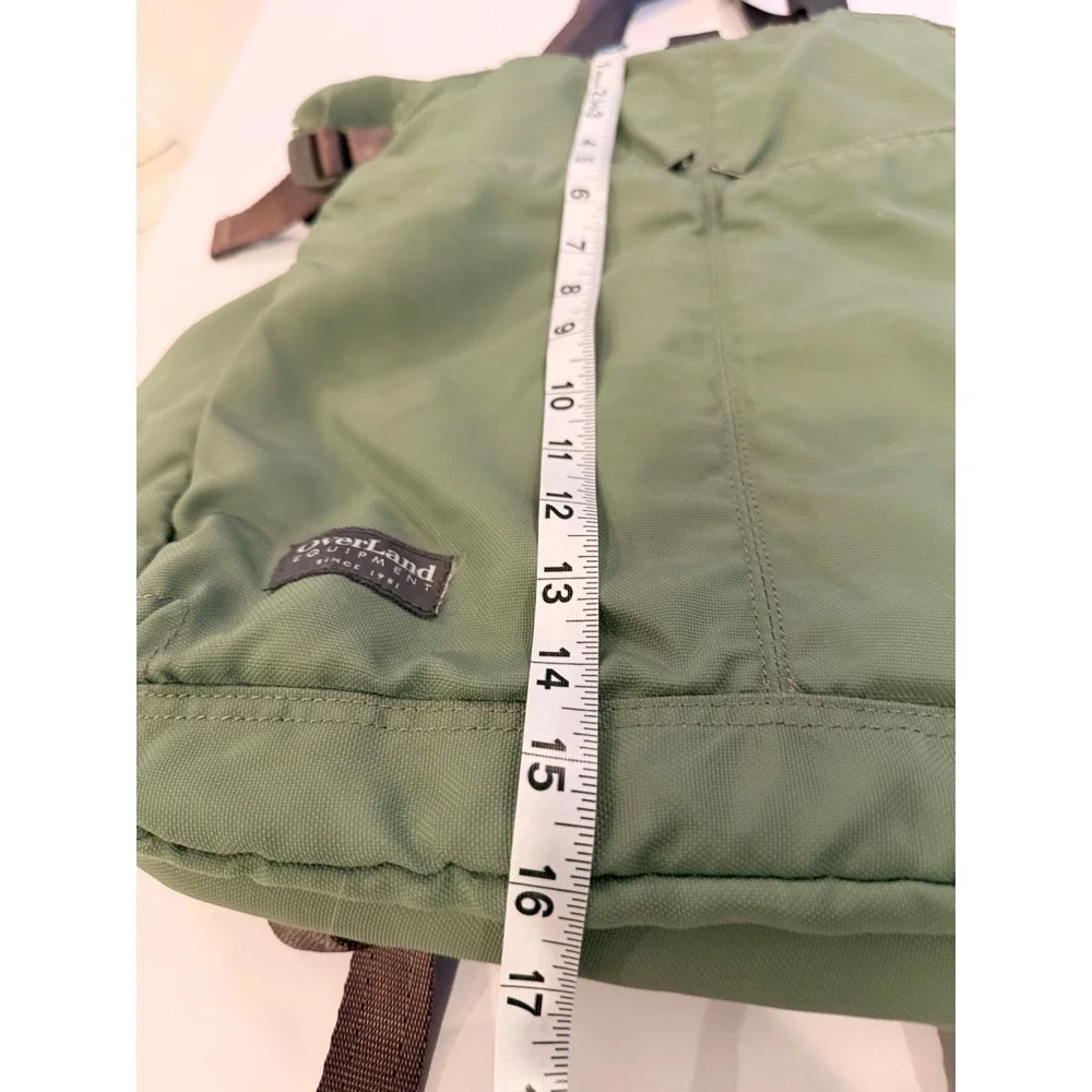 OverLand Equipment Green Nylon Tote Shoulder Travel Organizer Bag Utility EUC